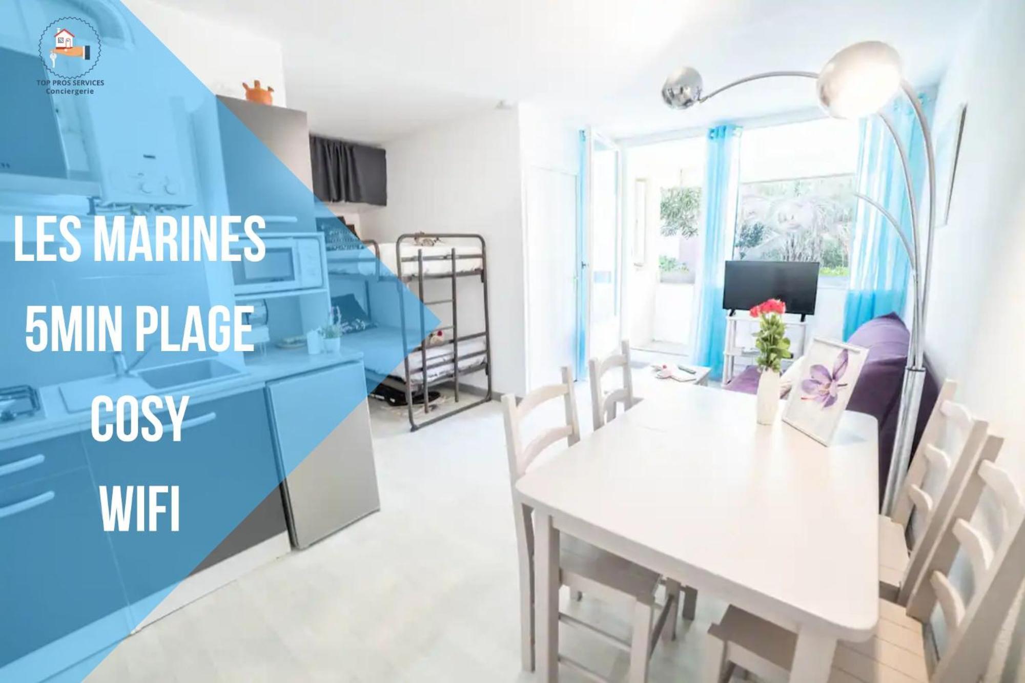 מוגויו Les Marines Port 2 Min Plage Camargue- Top Pros Services Conciergerie La Grande Motte מראה חיצוני תמונה